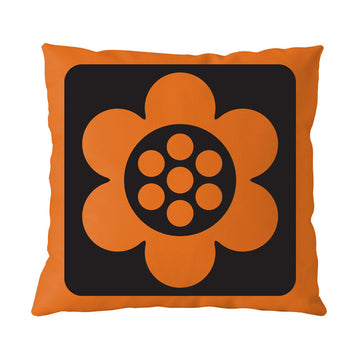 Magpie x Hornsea Cushion Geo Flower - Orange