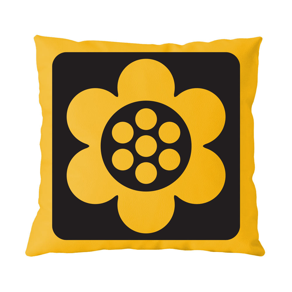 Magpie x Hornsea Cushion Geo Flower - Yellow