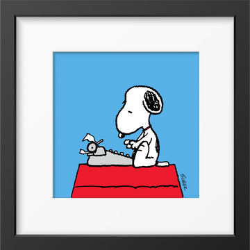 Peanuts Type Framed Print